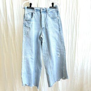 Citizens of Humanity Tessa Culotte Raw-Hem Jeans - Size 26